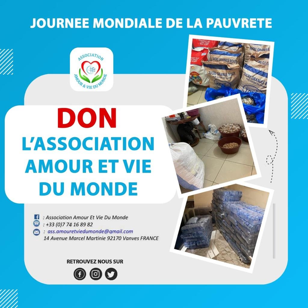 DON L'ASSOCIATION AMOUR ET VIE DU MONDE